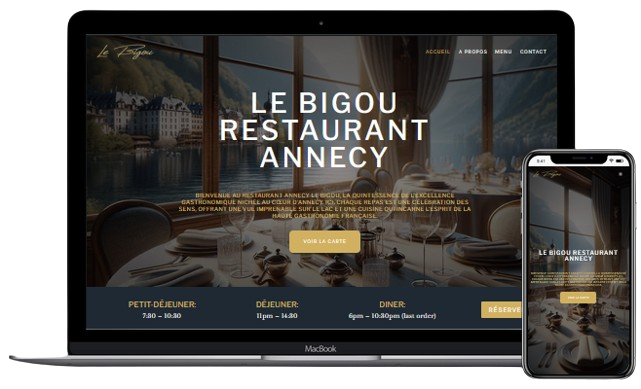 Site Restaurant Annecy - Le Bigou
